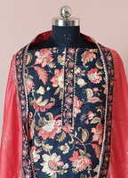 Muslin - Black Floral Print